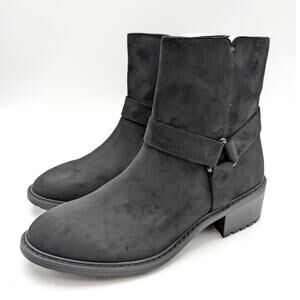 Splendid Samy Ankle Combat Boots Round Toe Women's Black Size US9M EU40
